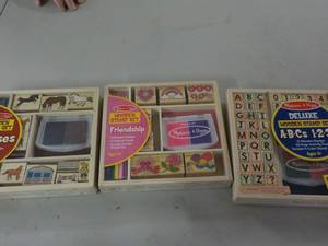lot 233 image: Melissa and Doug Stamp Sets...