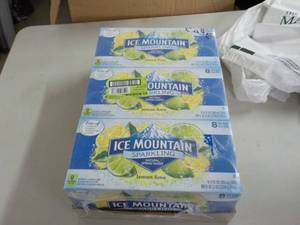 lot 304 image: Ice Mountain Sparkling Water Lemon ...
