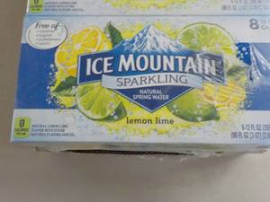 lot 305 image: Ice Mountain Sparkling Water Lemon ...