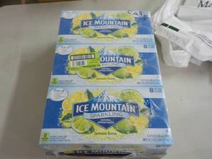 lot 306 image: Ice Mountain Sparkling Water Lemon ...
