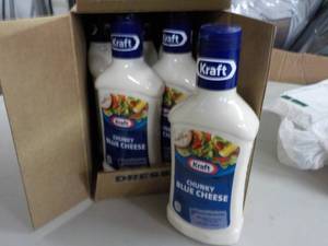 lot 311 image: 6 Bottles of Kraft Chunky Blue Chee...