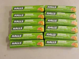 lot 323 image: 12 Packs Halls...