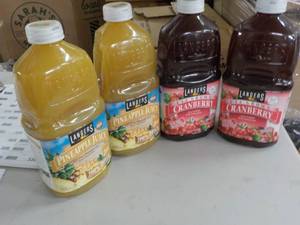 lot 336 image: 4 - 64 oz Bottles Langers Juice...