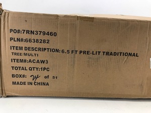 6.5 FT Pre-Lit Multicolor Artificial Christmas Tree