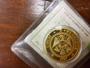 lot 100 image: Gold coin, Copy