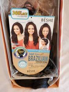 lot 27 image: Ladies Billfold & Brazilian 360 lace Wig