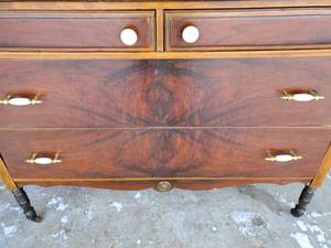 lot 1 image: Vintage Dresser With Caster Wheels