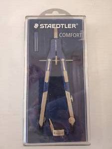 lot 161 image: Staedtler Comfort 2 Pc Metal Quick Setting 6 Compass Set, 552 01