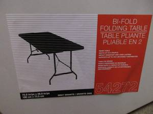 Folding Poly Table