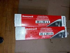 20 x 20 x 4 Pleated Air Filter FPR 10 by Honeywell Home -set of 2 - not used