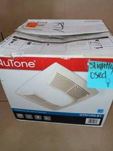 QT Series Quiet 130 CFM Ceiling Bathroom Exhaust Fan with Light and Night Light, ENERGY STAR by Broan-NuTone- slightly used