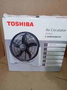 20 in. 3 Speed Box Fan by Toshiba- open box not used