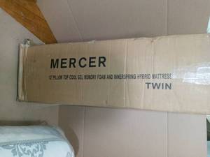 Marquis 12in. Firm Hybrid Euro Top Twin Mattress by SLEEP OPTIONS- not used