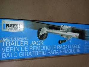 REESE Towpower 74410 Trailer Jack, Heavy-Duty Swivel Mount, 6-Inch Wheel, Chrome- open box not used