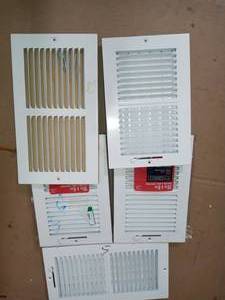 10 in. x 6 in. 2-Way Steel WallCeiling Register in White by Everbilt- set of 5 mixed
