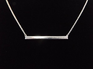 .925 Sterling Silver Bar Necklace