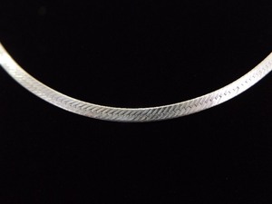 .925 Sterling Silver Snake Link Pendant Necklace