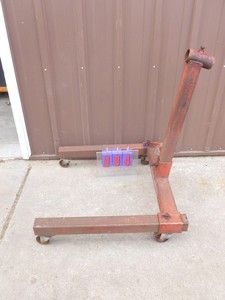 Enigine stand. Comes apart easily. No mounting plate. As shown.