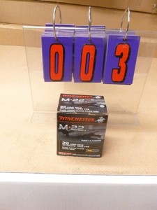 Winchester m-22 ammo. Box of 500. As shown.