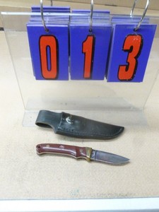 Schrade du knife with sheath. As shown.