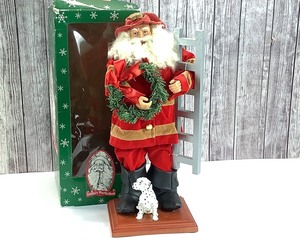 lot 2199 image: 16 Inches Tall - Santas Workshop Firefighter Santa