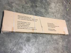 Husky 72 in. Stainless Steel Work Surface not used