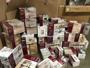 Pallet with Home Decorators lightning various models and conditions open box see pictures