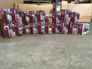 Pallet with Home Decorator exterior lanterns various models open boxes review pictures