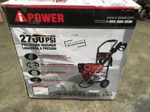 A-iPower APW2700C Gas Powered Pressure Washer 2700 PSI and 2.3 GPM 7HP with 3 Nozzle Attachments, CARB Compliant, Red not used