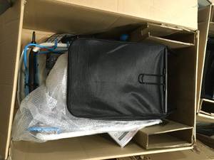 Pallet with 6 Yard Machine 21 in 140 cc open box not used see pictures