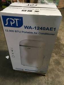 SPT WA-1240AE 12,000BTU Portable Air Conditioner Cooling not used