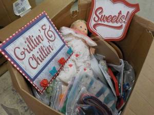 Large box of Unclaimed Merchandise...