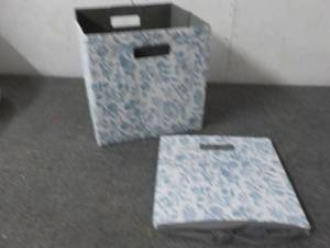 2 Decorative Storage Bins...