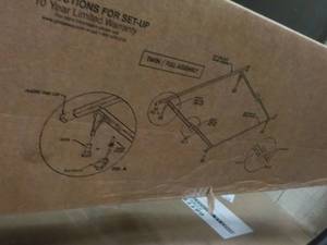 Twin, Full, Metal Bed Frame new in...