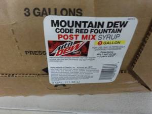 3 -3 Gallon Mountain Dew Code Red F...