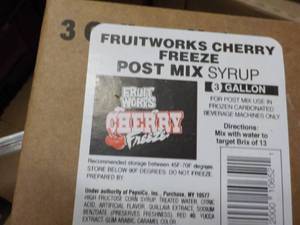 3 -3 Gallon Fruitworks Cherry Freez...