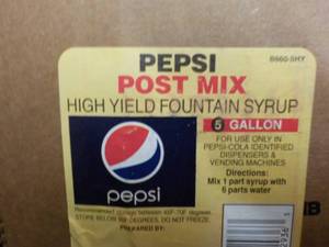 2 -5 Gallon Pepsi Post Mix Fountain...