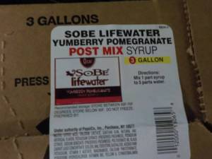 3 -3 Gallon Sobe Lifewater Yumberry...