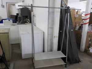 Metal Clothing Rack on Wheels...
