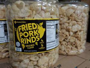 2 -16 oz Jugs Fried Pork Rinds...