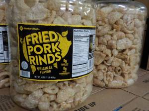 2 -16 oz Jugs Fried Pork Rinds...