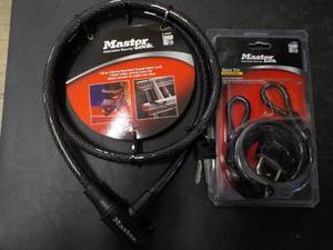 Master Lock Key Cable Lock and Spar...