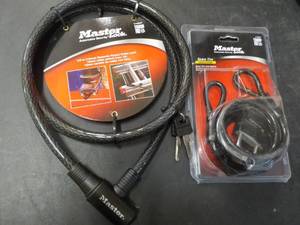 Master Lock Key Cable Lock and Spar...
