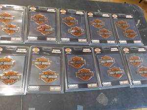 10 Chroma Harley Davidson Domed Enb...