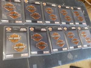 10 Chroma Harley Davidson Domed Enb...