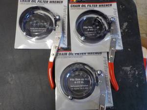 Set of 3 Chain Oil Filter Wrenches...