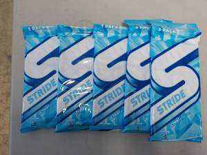 5 Packs of Stride Icy Mint Sugar Fr...
