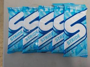 5 Packs of Stride Icy Mint Sugar Fr...