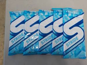 5 Packs of Stride Icy Mint Sugar Fr...