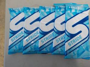 5 Packs of Stride Icy Mint Sugar Fr...